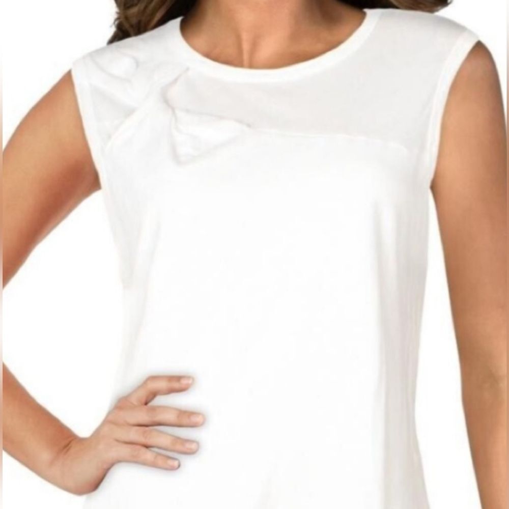 NWOT Joie Twist Neck Tank Top Size M White